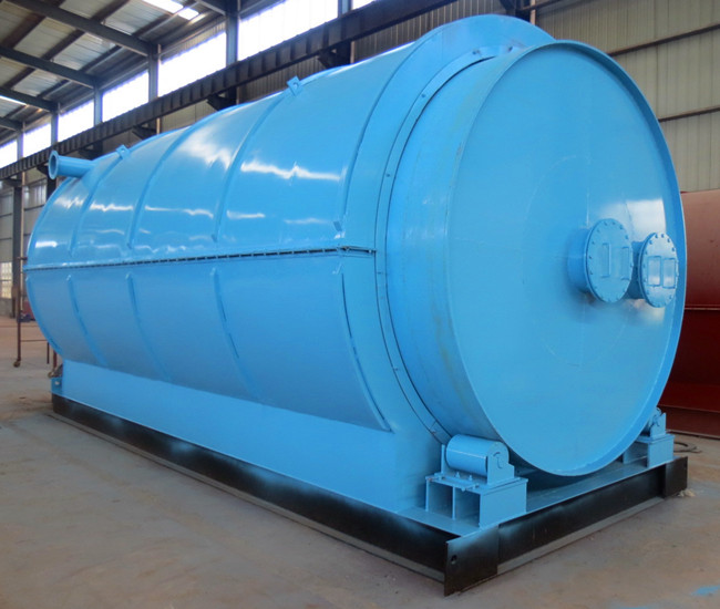 環保一體型12噸廢輪胎塑料煉油設備